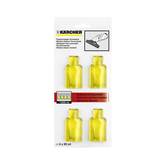 KARCHER Window Cleaning Concentrate - Pack of 4