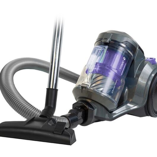 RUSSELL HOBBS Titan RHCV4601 Cylinder Bagless Vacuum Cleaner - Grey & Purple
