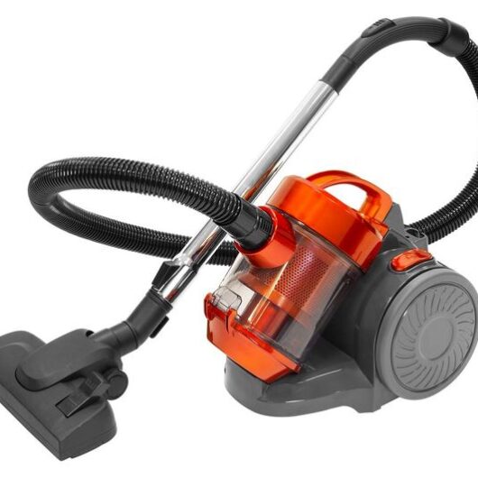 QUEST 44889 Cylinder Bagless Vacuum Cleaner - Orange & Grey