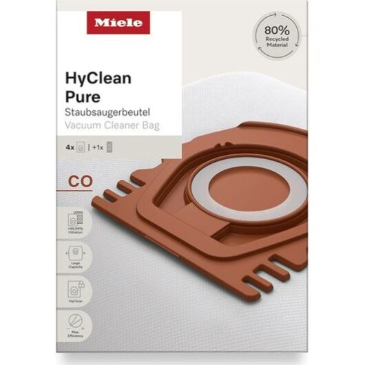 MIELE HyClean Pure CO Vacuum Cleaner Bags - Pack of 4