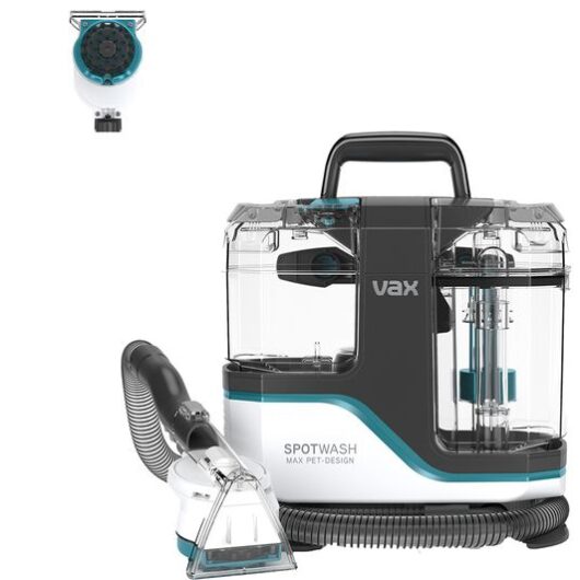 VAX SpotWash Max Pet-Design Carpet Cleaner - White & Teal Blue