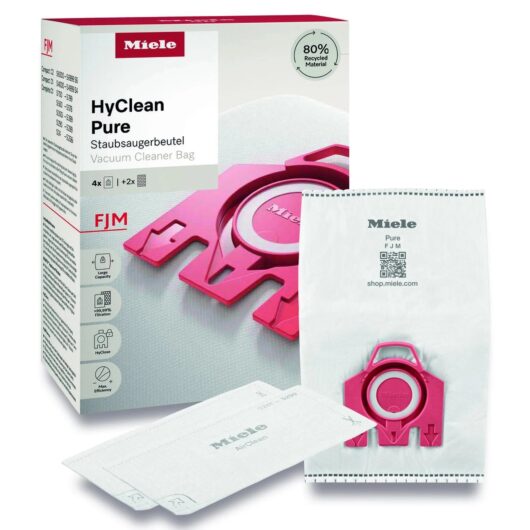 Miele FJM HyClean Pure Vacuum Cleaner Bags - Pack of 4