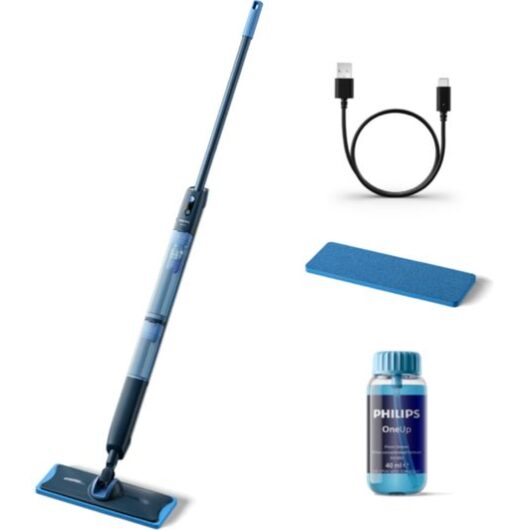 PHILIPS OneUp 5000s Electric Mop - Dirty Water Removal & Fast Dry Hard Floor Cleaner